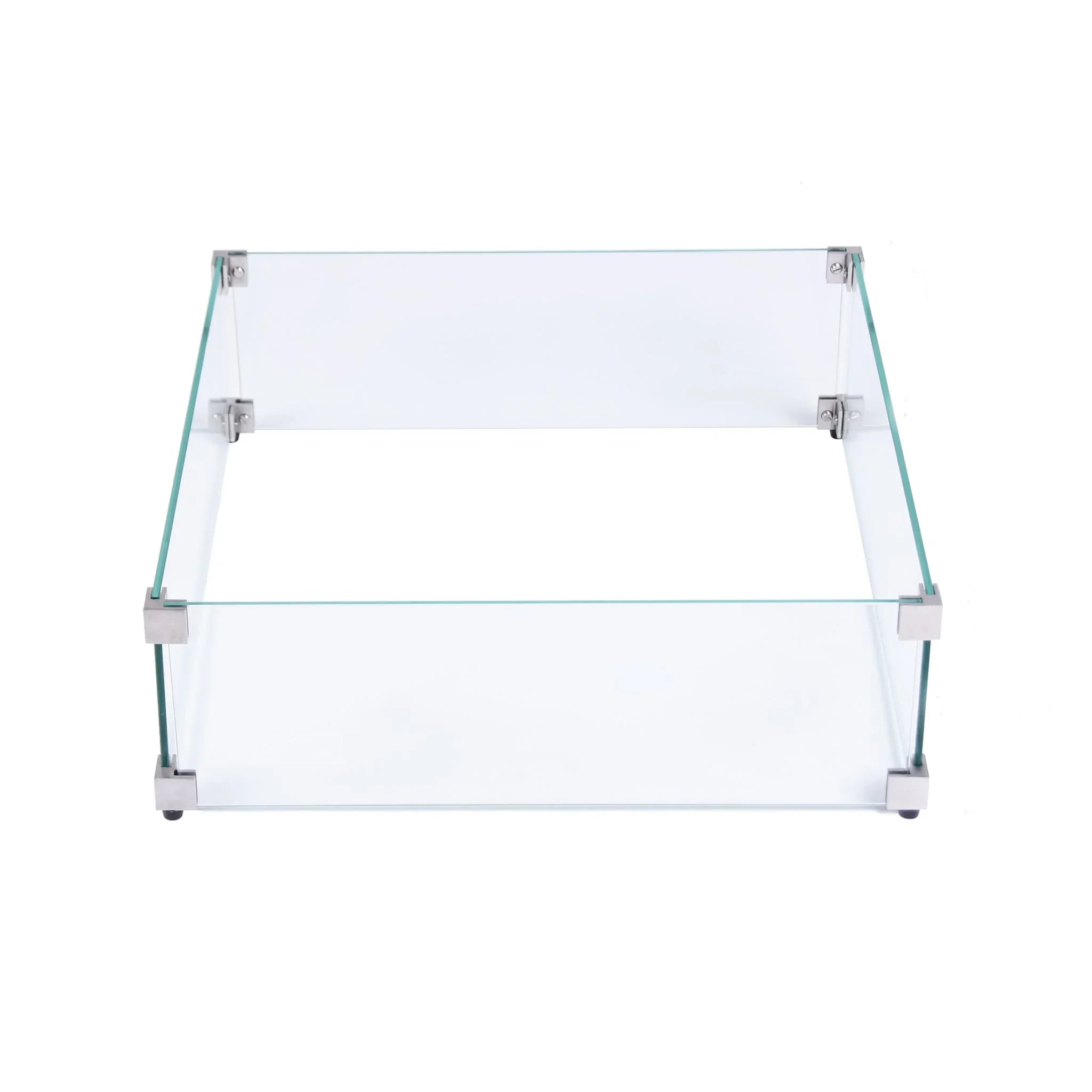 Elementi Plus OFP101BW Annecy Porcelain Top Outdoor Fire Table - Green Vista Living