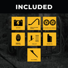 FIRMAN Power Equipment Gas Portable Generator 7125W Remote Start 120/240V