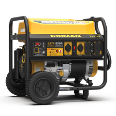 FIRMAN Power Equipment Gas Portable Generator 8375/6700W Recoil Start 120/240V With CO Alert