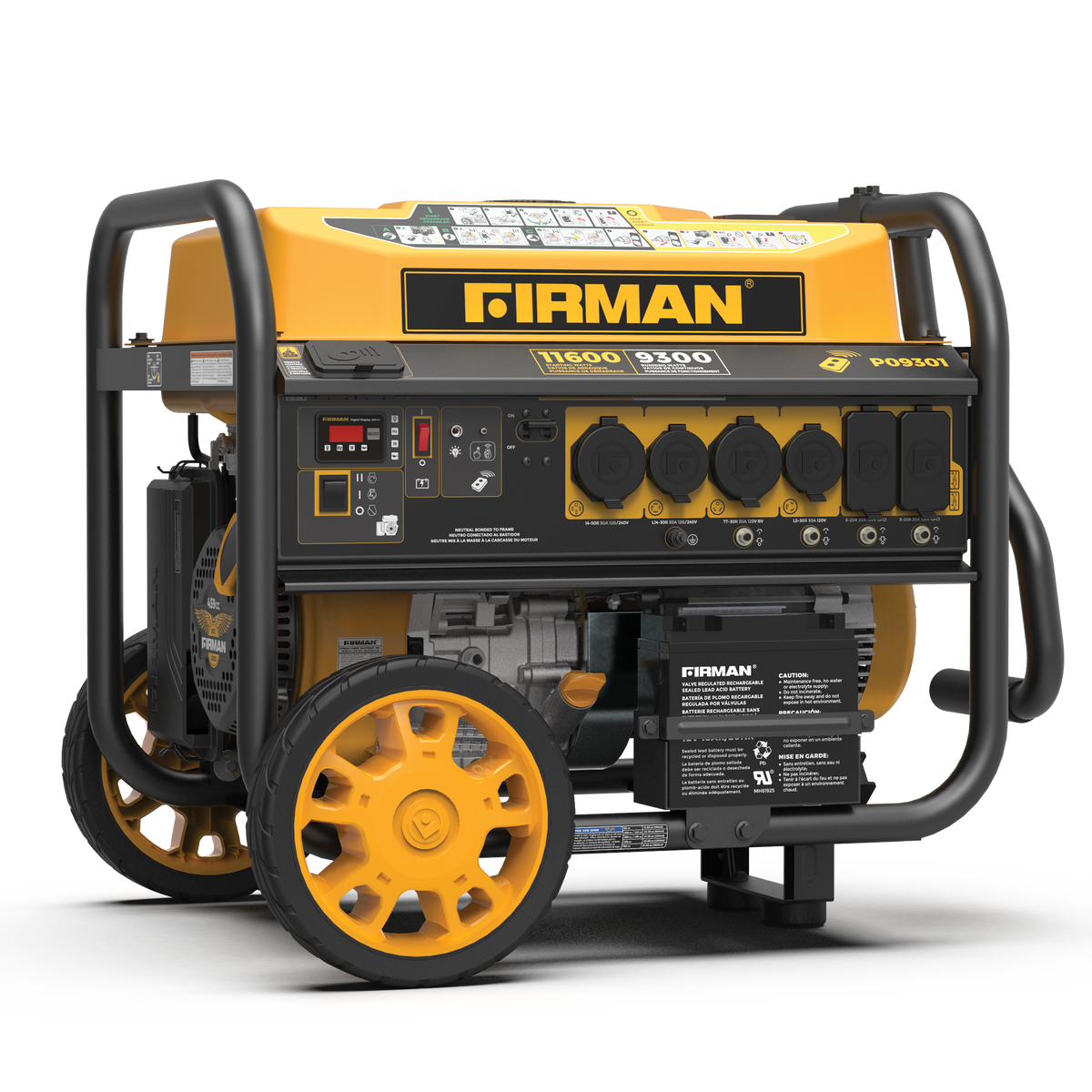 FIRMAN Power Equipment Gas Portable Generator 11600W Remote Start 120/240V