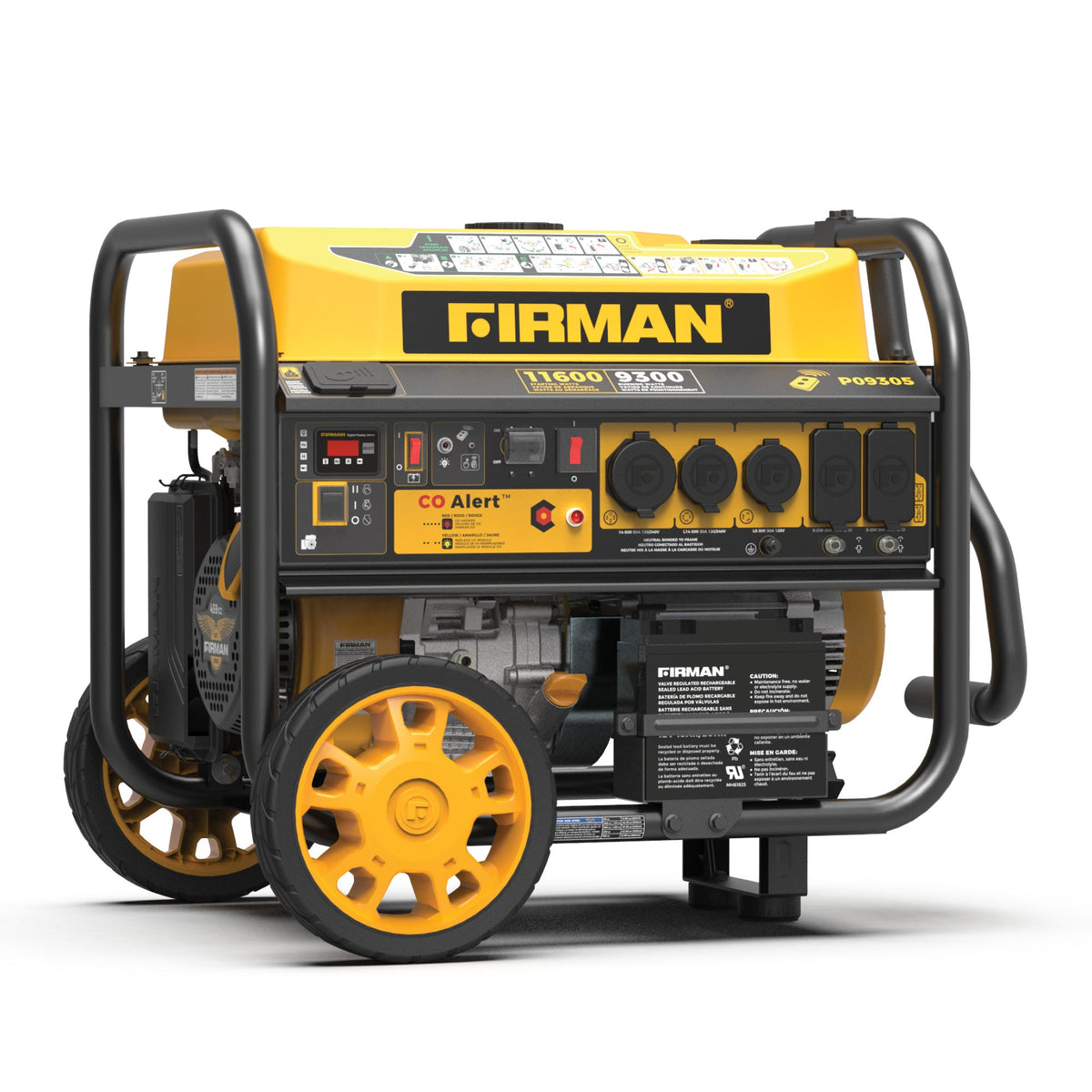 FIRMAN Power Equipment GAS PORTABLE GENERATOR 11600/9300W REMOTE START 120/240V WITH CO ALERT