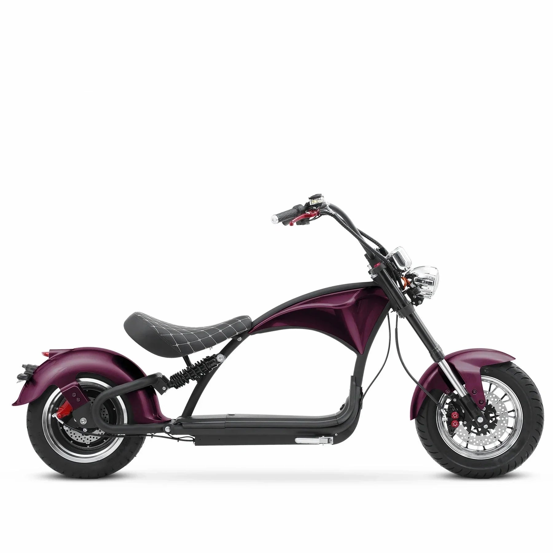 LinksEride M1P Citycoco 2000W 60V 30Ah Full Suspension Fat Tire Lithium Electric Scooter - Green Vista Living