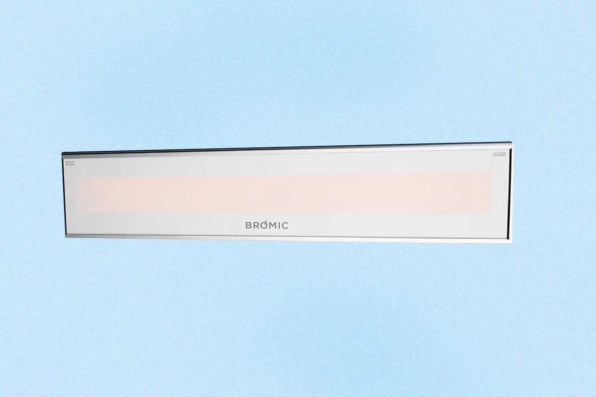 Bromic Heaters Platinum Marine Smart-Heat 3400 Watt Radiant Infrared Outdoor Electric Heater | White | 208V