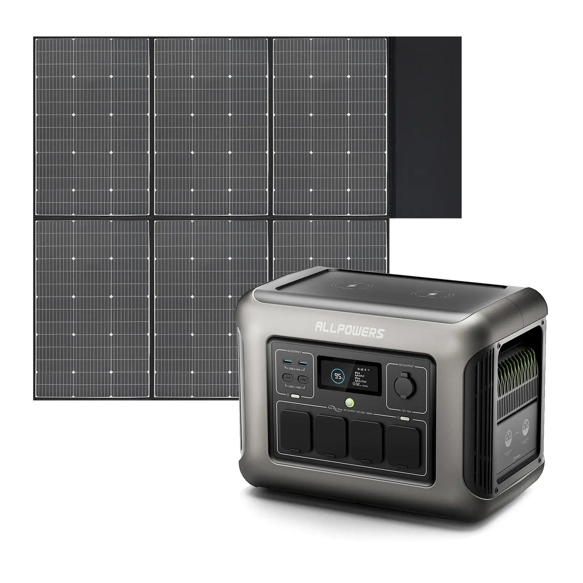 ALLPOWERS R1500 LITE + 600W  Solar Panel | 1600W Solar Generator Kit