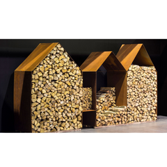 RB73 Bruges 3 Houses Wood Storage