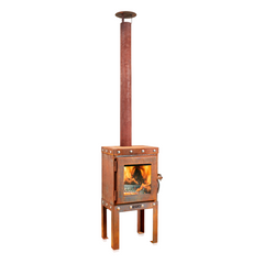 RB73 Piqua Compact CorTen Steel Wood Stove