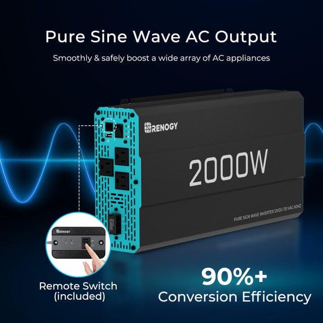 Renogy 400W 12 Volt Complete Solar Kit with Two 100Ah Deep-Cycle AGM / LiFePO4 Batteries - Green Vista Living
