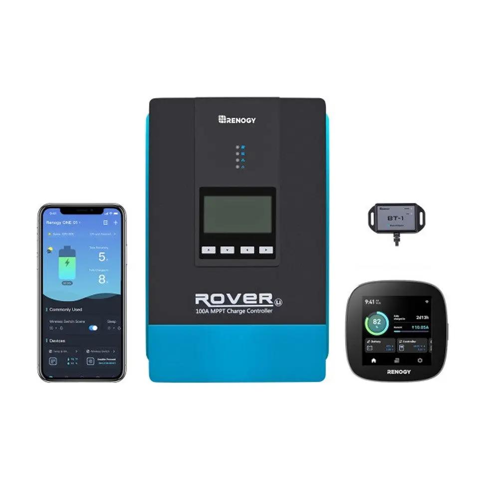 Rover 100 Amp MPPT Solar Charge Controller & BT-1 & Renogy ONE Core