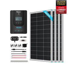 Essential Off-Grid Solar Kit 400W 12V | Optional 2.4kWh LiFePO4 Battery