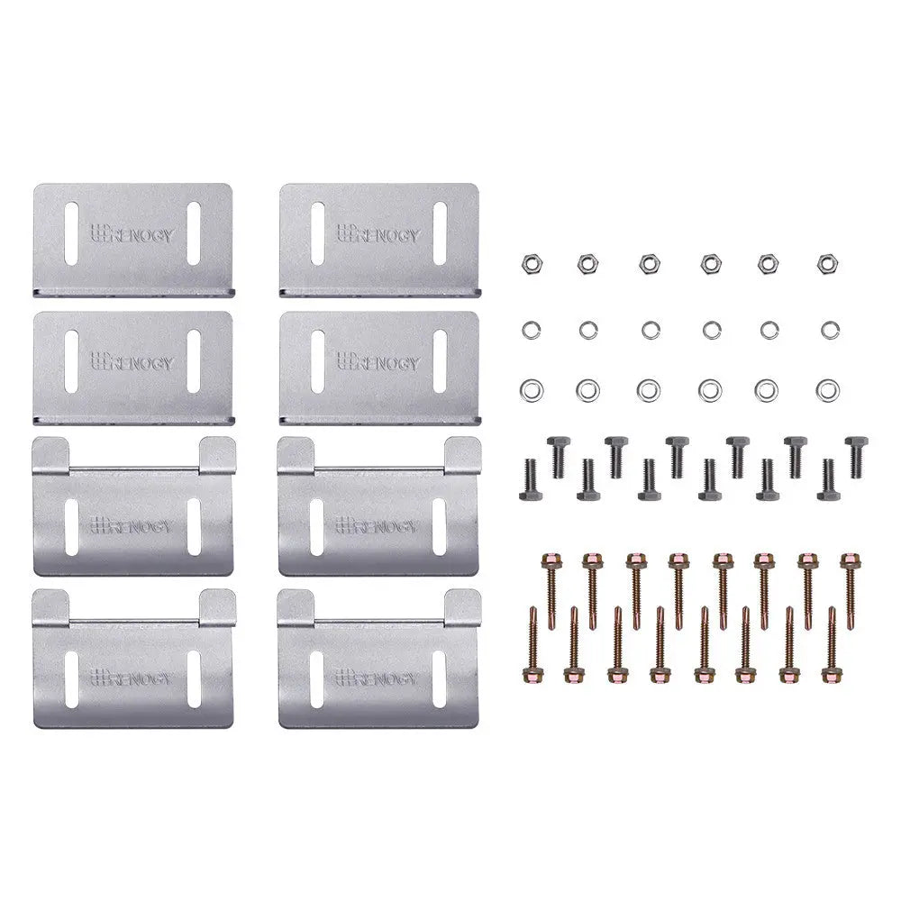 Renogy Solar Panel Mounting Curved Z Bracket -- Set of 4