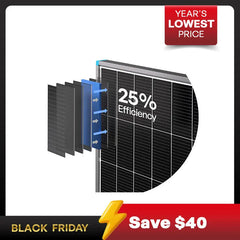 N-Type 16BB 200W 175W 100W Rigid Solar Panel