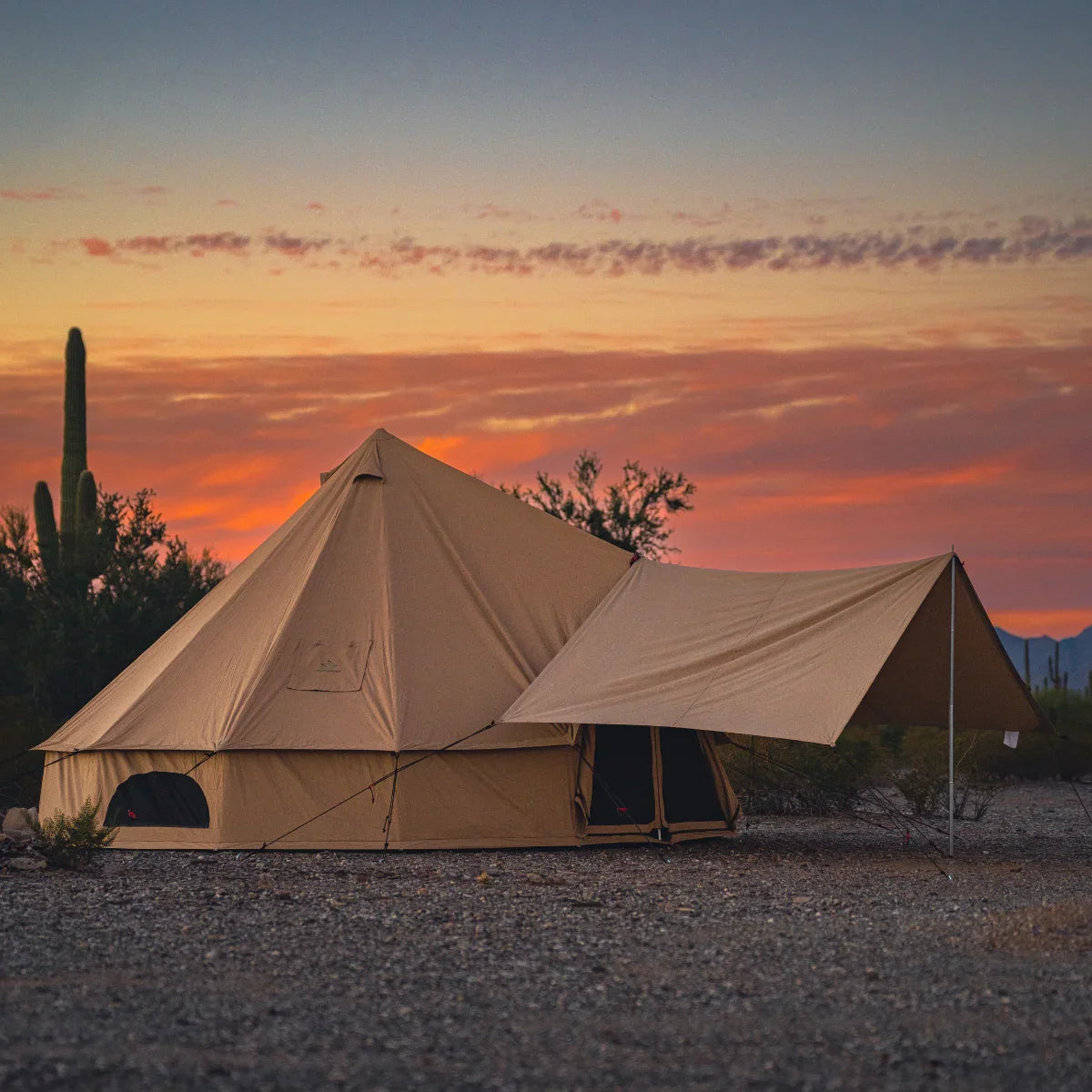 Awning for Bell tents - Green Vista Living
