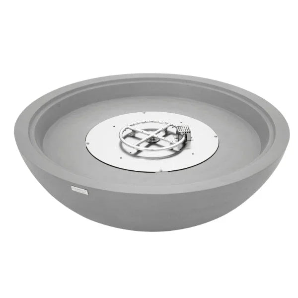 Elementi Plus Rose Bowl 48" Round Concrete Fire Bowl OFG420 - Green Vista Living