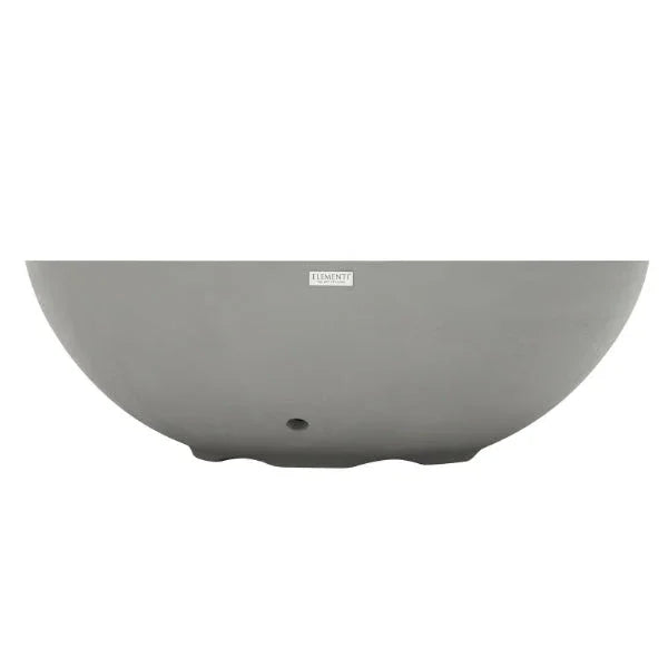 Elementi Plus Rose Bowl 48" Round Concrete Fire Bowl OFG420 - Green Vista Living