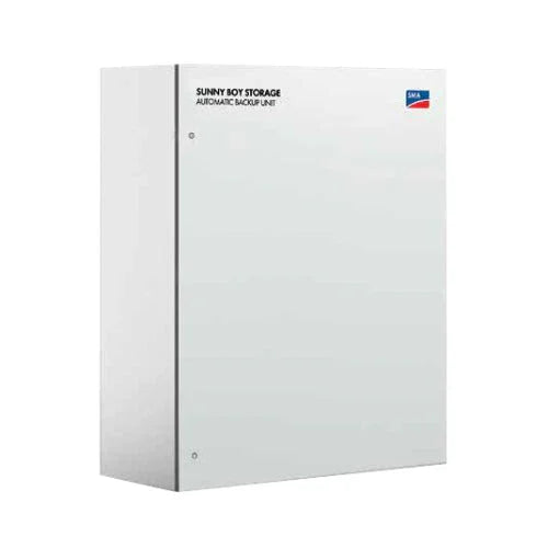 SMA wall-mounted automatic backup unit gray enclosure for solar battery storage
