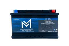 1300CCA 120Ah Dual Purpose Bluetooth Cranking Lithium "Scorpion" - Bluetooth - MML-13C120B - Green Vista Living