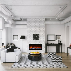 Amantii Symmetry SYM-50-XT Built in Smart Extra Tall Outdoor Electric Fireplace