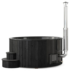 SaunaLife Model S6B 7-Person Wood-Fired Hot Tub | Soak Series - Green Vista Living