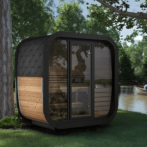 SaunaLife Model CL4G Cube-Series Outdoor Sauna | 3 Persons