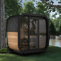 SaunaLife Model CL4G Cube-Series Outdoor Sauna | 3 Persons