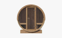SaunaLife Model E8G Sauna Barrel Glass Front | 6 Persons