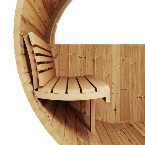 SaunaLife Model E8W Sauna Barrel-Window | 6 Persons