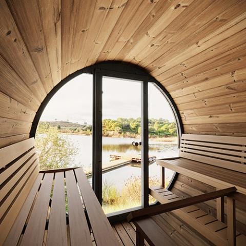 SaunaLife Model EE8G Barrel Sauna Barrel | 6 Persons