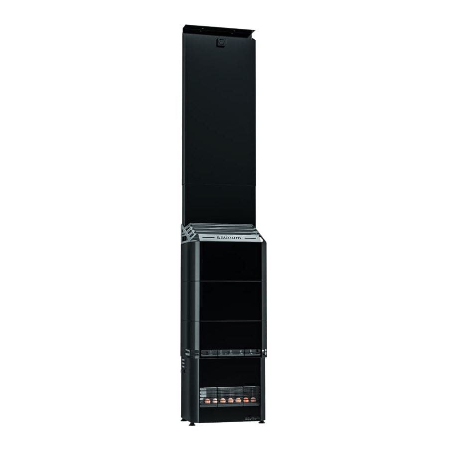 Saunum Air 10 Sauna Heater Air Series, 9.6kW Sauna Heater w/Climate Equalizer, Black