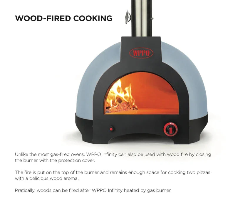 WPPO - Infinity 66 Wood / Gas Hybrid - 3 Pizza Oven. - Green Vista Living