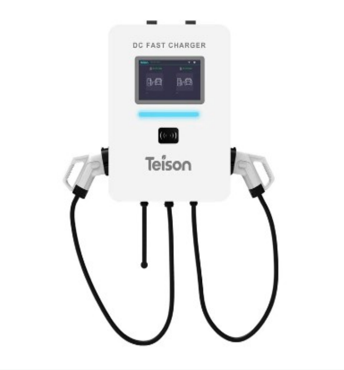 Teison 40kW Dual CCS1 DC Fast EV Charging Station | Dual Gun | Wall Mounted | TS-EDW40