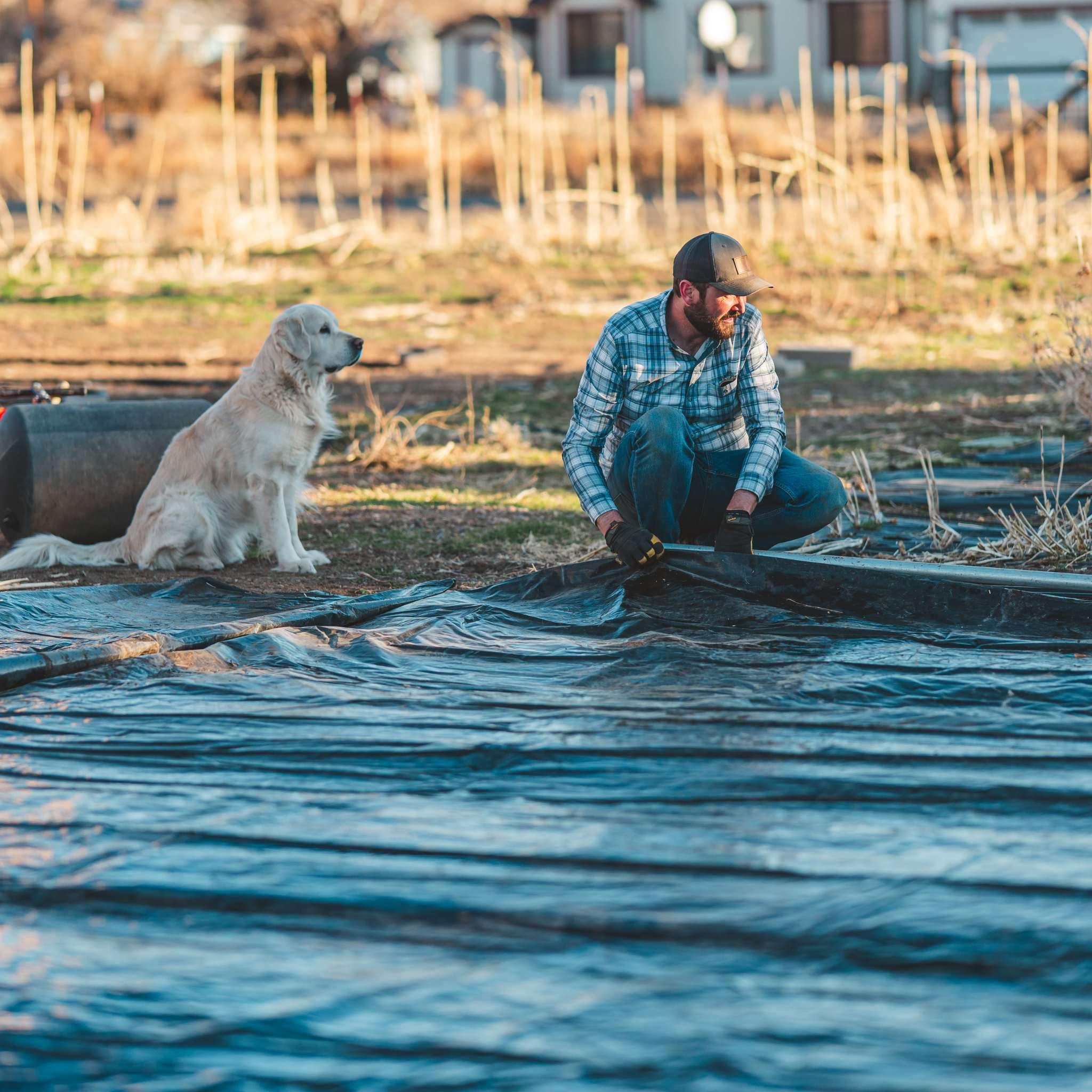 Bootstrap Farmer Silage Tarp - 6 mil Reversible Black & White - Green Vista Living