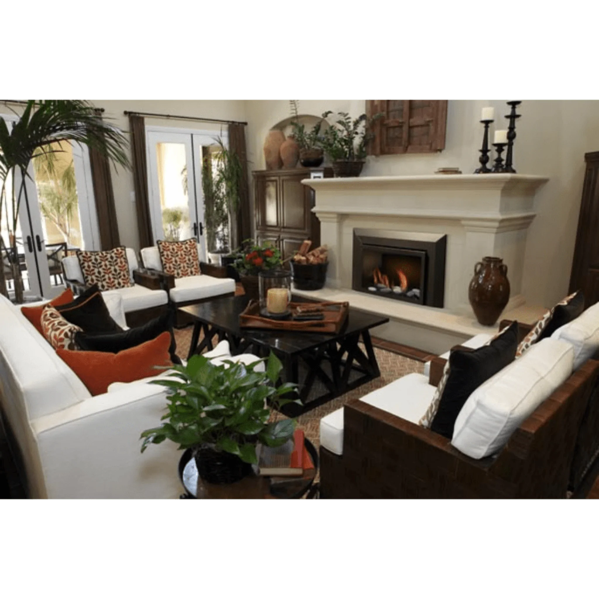 Sierra Flame by Amantii 30" Abbot Direct Vent Linear Gas Fireplace - Green Vista Living