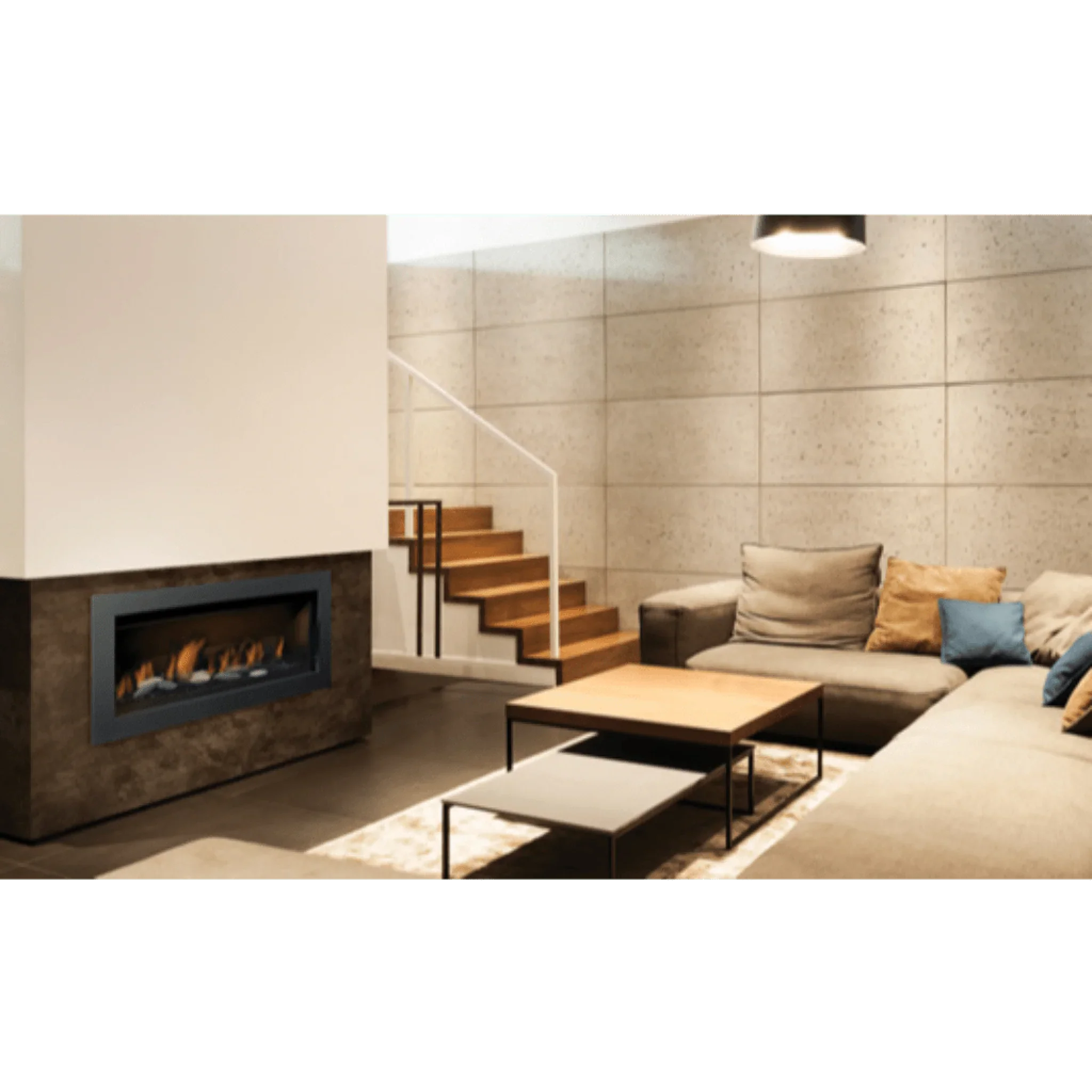 Sierra Flame by Amantii 45" Bennett Direct Vent Linear Gas Fireplace - Green Vista Living