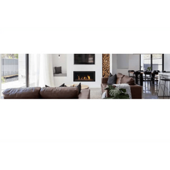 Sierra Flame by Amantii 45" Lamego Zero Clearance Contemporary Electronic Ignition Gas Fireplace - Green Vista Living