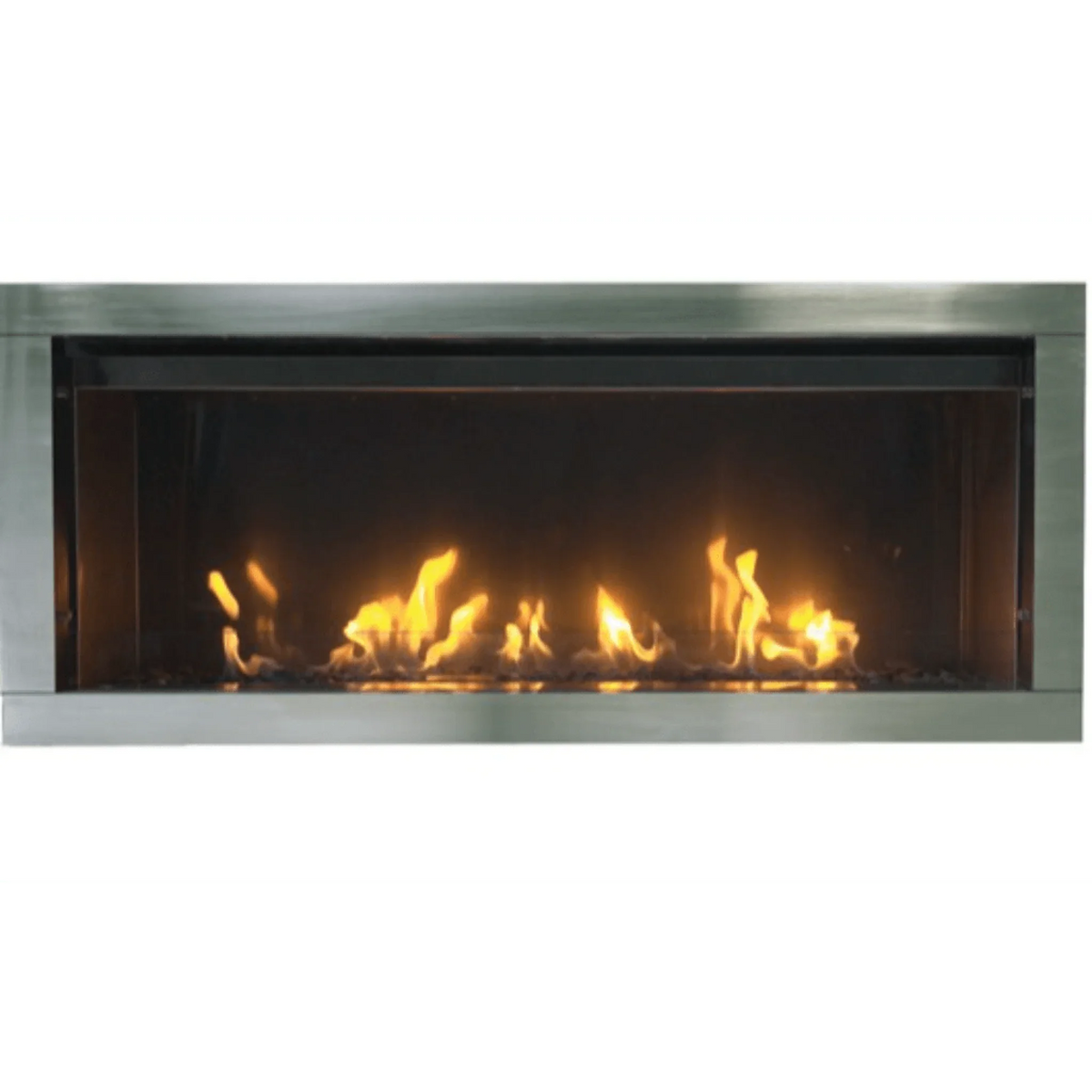 Sierra Flame by Amantii 45" Tahoe Linear Direct Vent Gas Fireplace with Remote and Decorative Media - Green Vista Living