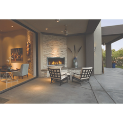 Sierra Flame by Amantii 45" Tahoe Linear Direct Vent Gas Fireplace with Remote and Decorative Media - Green Vista Living