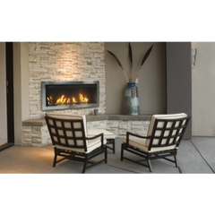 Sierra Flame by Amantii 45" Tahoe Linear Direct Vent Gas Fireplace with Remote and Decorative Media - Green Vista Living