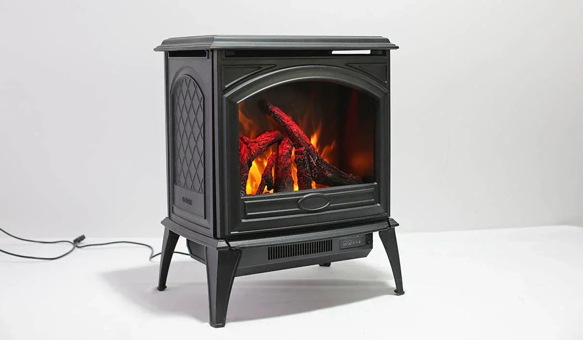 Sierra Flame E50-NA 23 inch Cast Iron Freestanding Electric Stove - Green Vista Living
