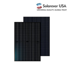 Solarever 450W Dual Glass Bifacial Full Black Solar Panels | Mono-Crystalline N Type |Up to 562W in Bifacial Gain | SE-182*105-450M-96-BD - Green Vista Living