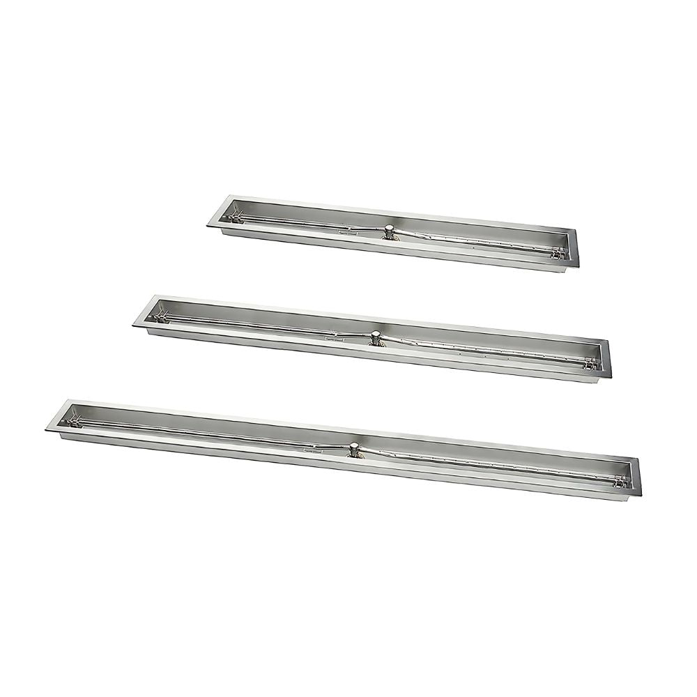 Hearth Products Controls 72" Stainless Steel Trough Burner with pan