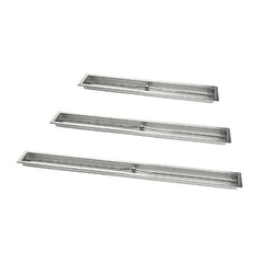 Hearth Products Controls 72" Stainless Steel Trough Burner with pan