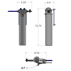 Stealth Flex Twist Built-In Water Filtration & Purification System AcoPower