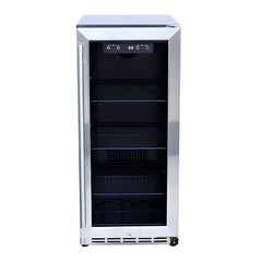 Summerset 15 Inch 3.2 Cu. Ft. Outdoor Refrigerator With Glass Door - RFR-15G - Green Vista Living