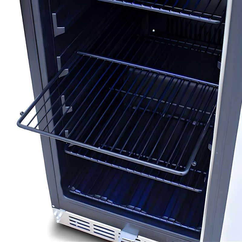 Summerset 15 Inch 3.2 Cu. Ft. Outdoor Refrigerator With Glass Door - RFR-15G - Green Vista Living