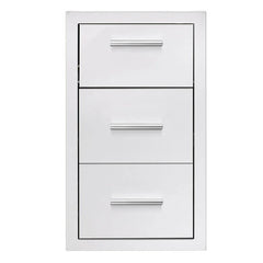 Summerset 17-Inch Masonry 2 Drawer & Paper Towel Holder Combo - TDC-17M - Green Vista Living