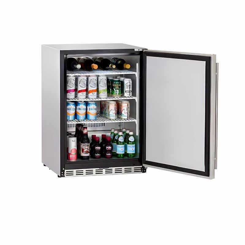 Summerset 24 Inch 5.1c Deluxe Outdoor Rated Refrigerator - RFR-24D - Green Vista Living