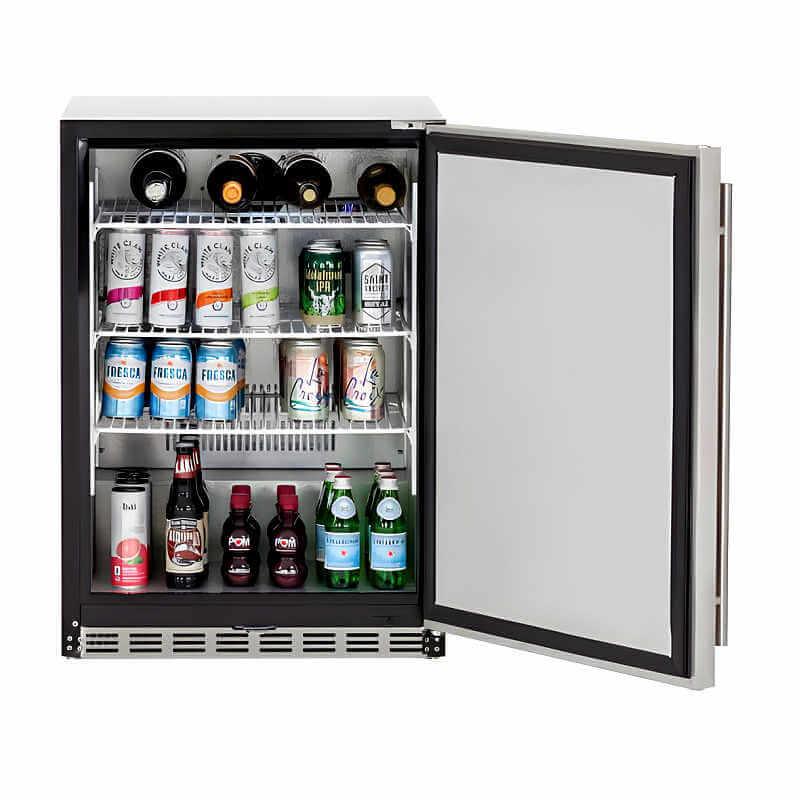 Summerset 24 Inch 5.1c Deluxe Outdoor Rated Refrigerator - RFR-24D - Green Vista Living