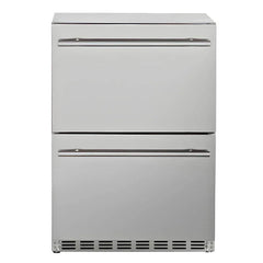 Summerset 24-Inch 5.1 Cu. Ft. Outdoor Rated Two Drawer Refrigerator - RFR-24DR2-A - Green Vista Living