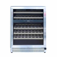 Summerset 24 Inch 5.1 Cu Ft. Outdoor Dual Zone Wine Cooler - RFR-24WD - Green Vista Living