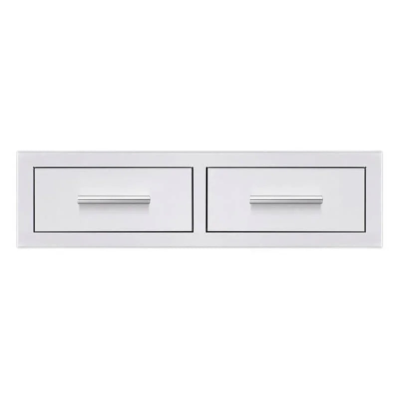 Summerset 32-Inch Stainless Steel Horizontal Double Drawer - DR2-32H - Green Vista Living